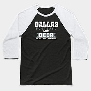 Dallas Pro Football and Beer Baseball T-Shirt